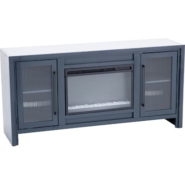 Reed Malta Blue 66" Fireplace