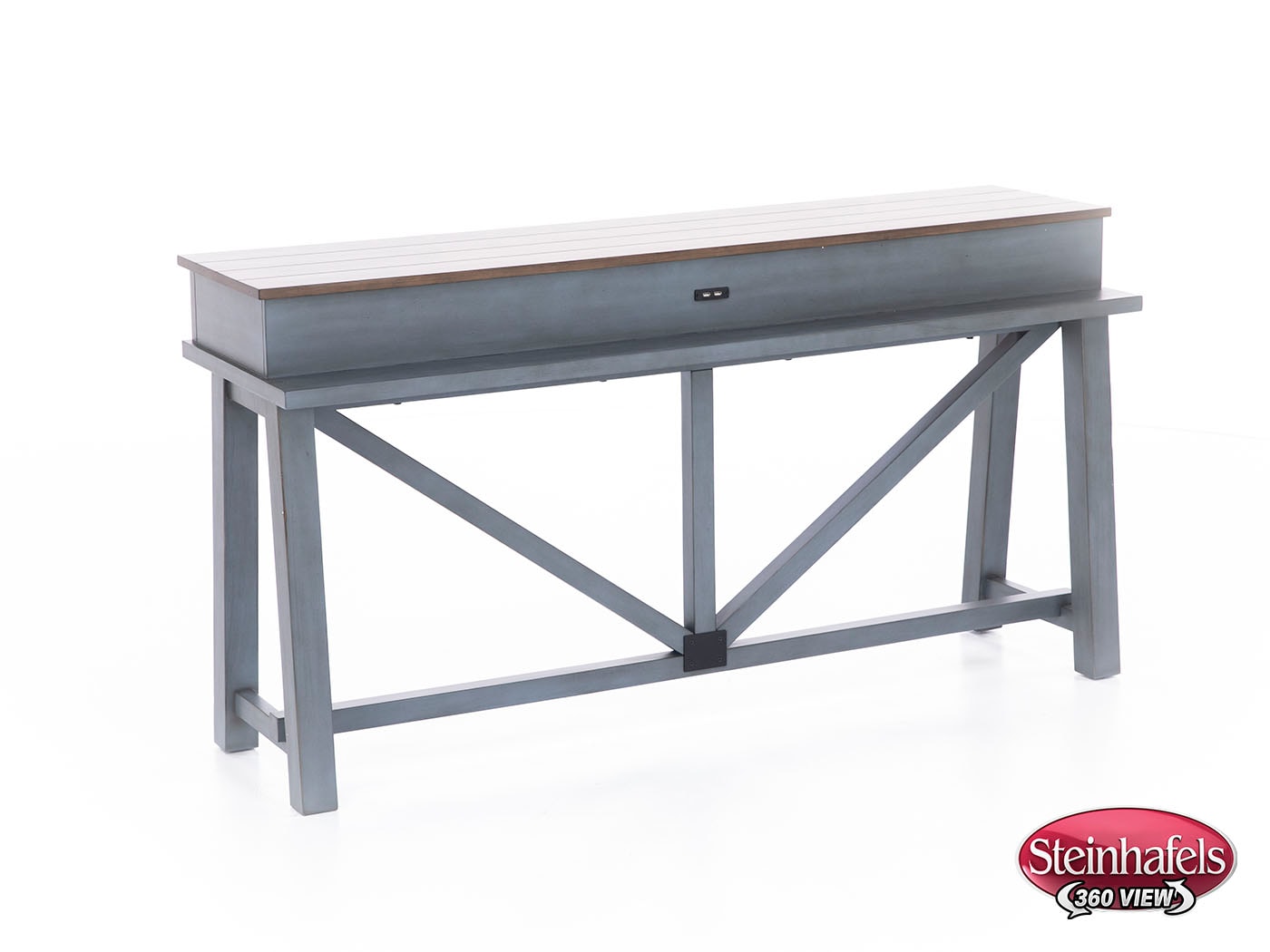 aspn blue sofa table  image farmh  