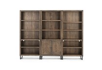 aspn brown bookcase pkg  