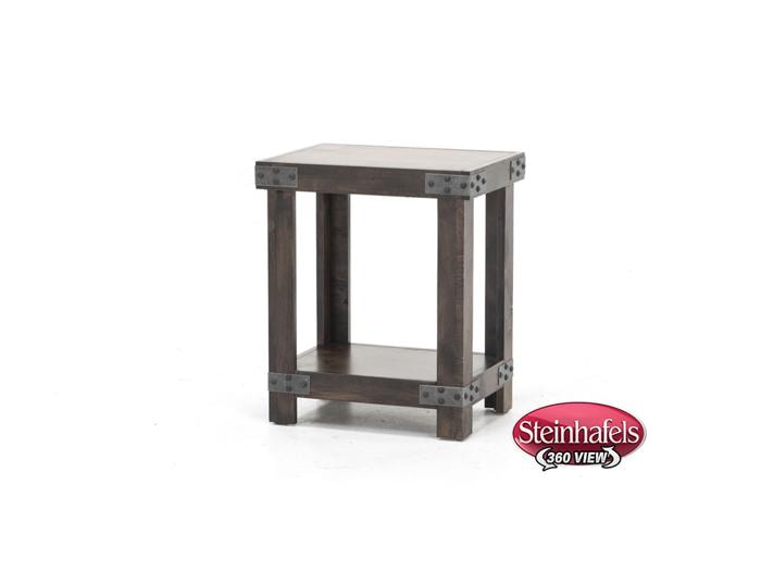 aspn brown chairside table  image   