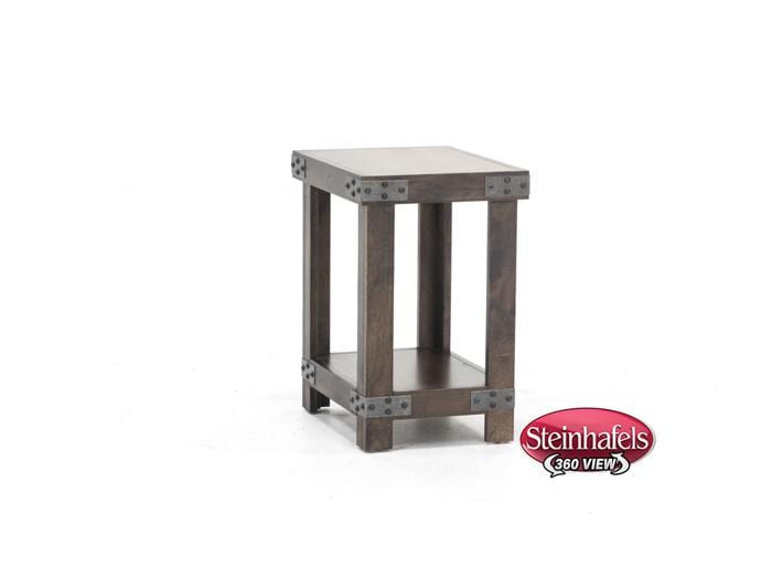 aspn brown chairside table  image   