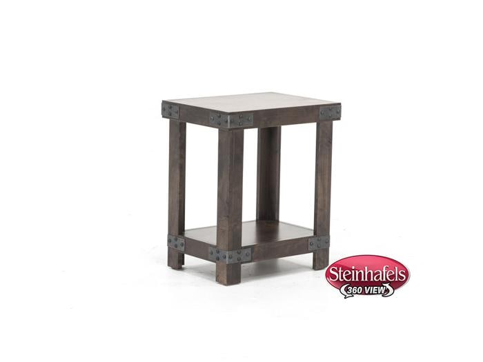 aspn brown chairside table  image   