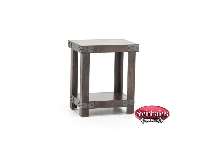 aspn brown chairside table  image   