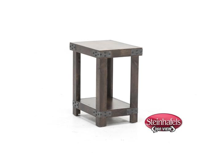 aspn brown chairside table  image   