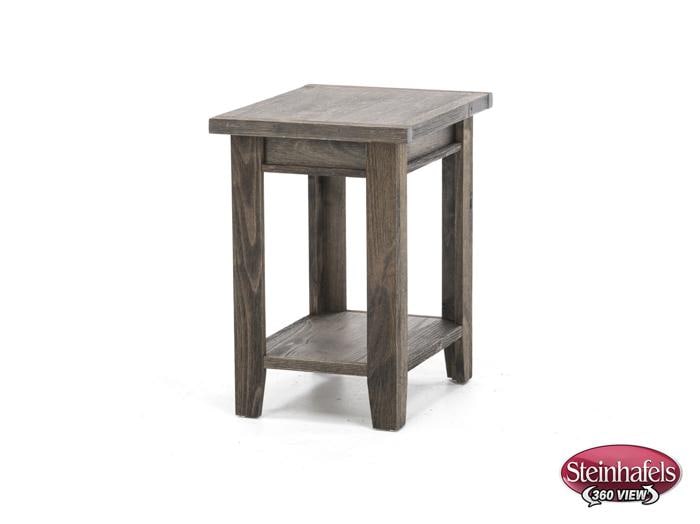 aspn brown chairside table  image   