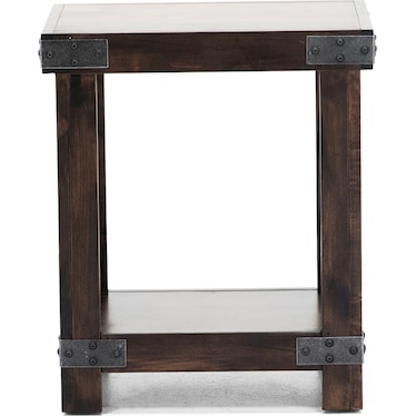 Industrial Chairside Table