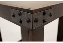 aspn brown chairside table   