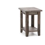 aspn brown chairside table   