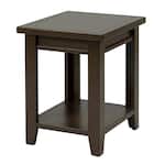 aspn brown chairside table grv  