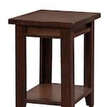 aspn brown chairside table grv  