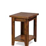 aspn brown chairside table grv  