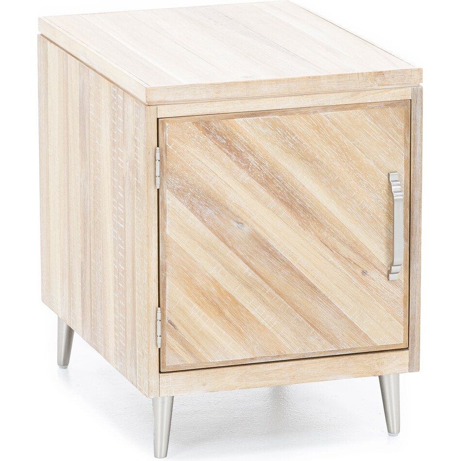 aspn brown chairside table maddo  