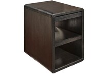 aspn brown chairside table mst  