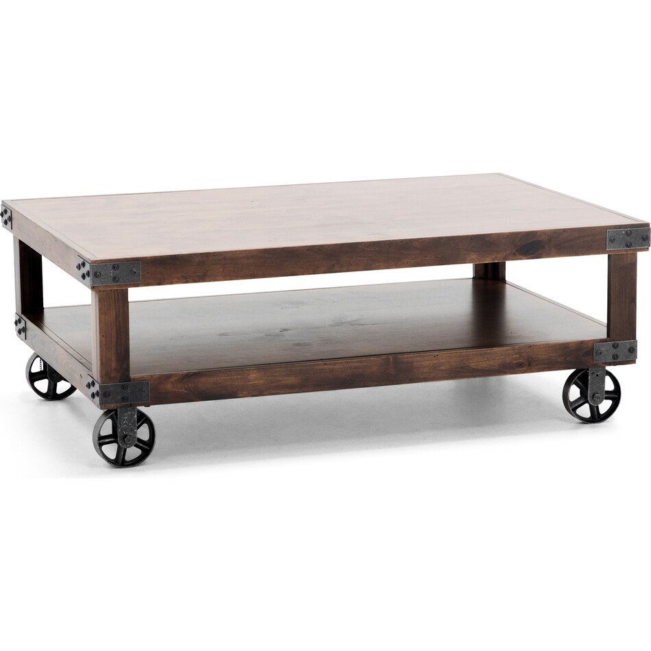 aspn brown cocktail table   