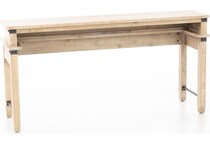 aspn brown sofa table found  