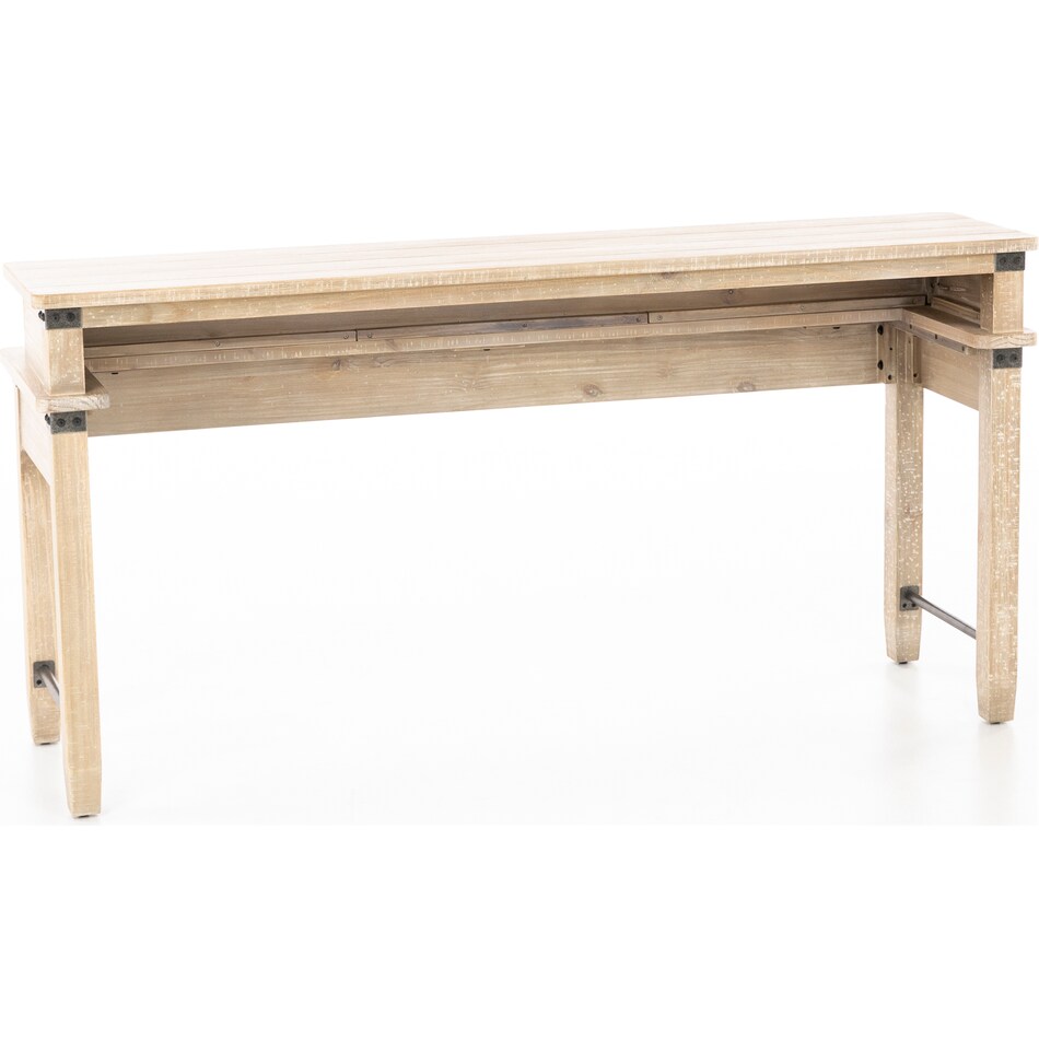 aspn brown sofa table found  