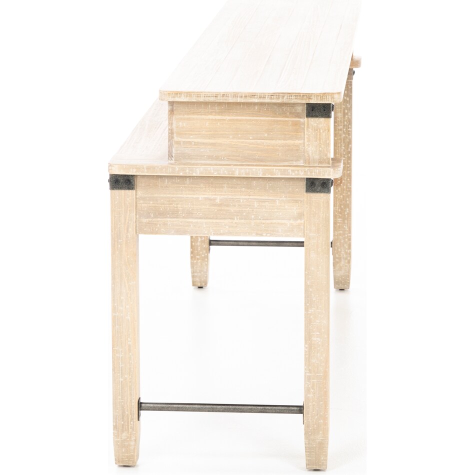 aspn brown sofa table found  