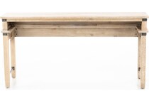 aspn brown sofa table found  