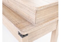 aspn brown sofa table found  