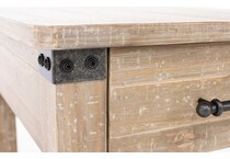 aspn brown sofa table found  