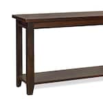 aspn brown sofa table grv  