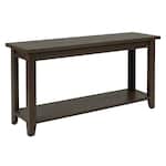 aspn brown sofa table grv  