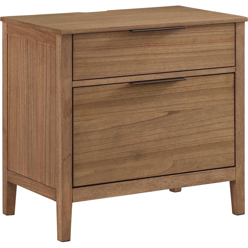 aspn brown two drawer   