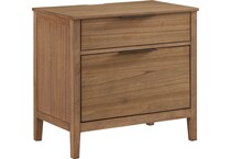 aspn brown two drawer   