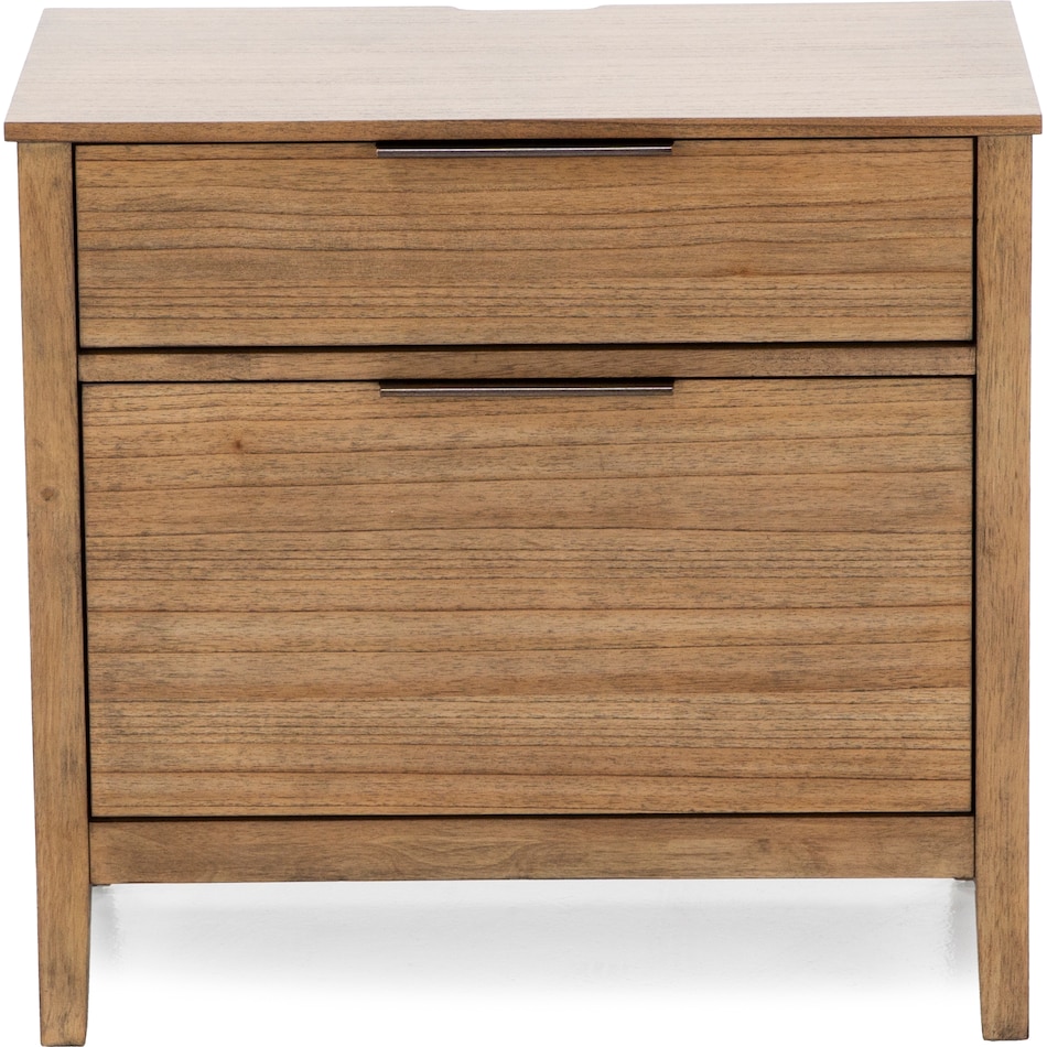 aspn brown two drawer   