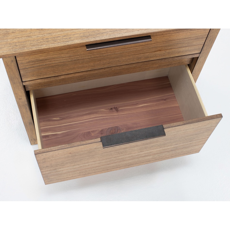 aspn brown two drawer   