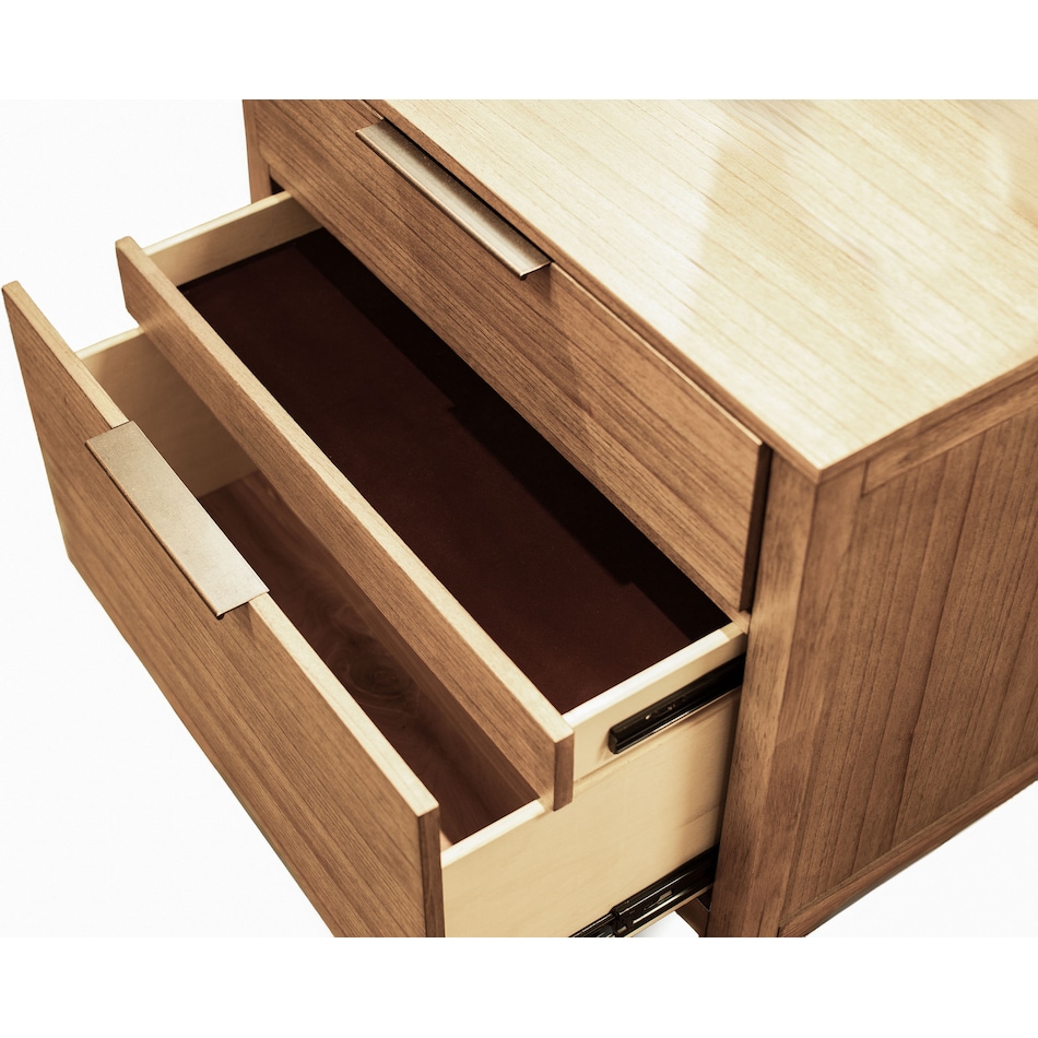 aspn brown two drawer   