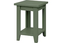 aspn green chairside table grv  