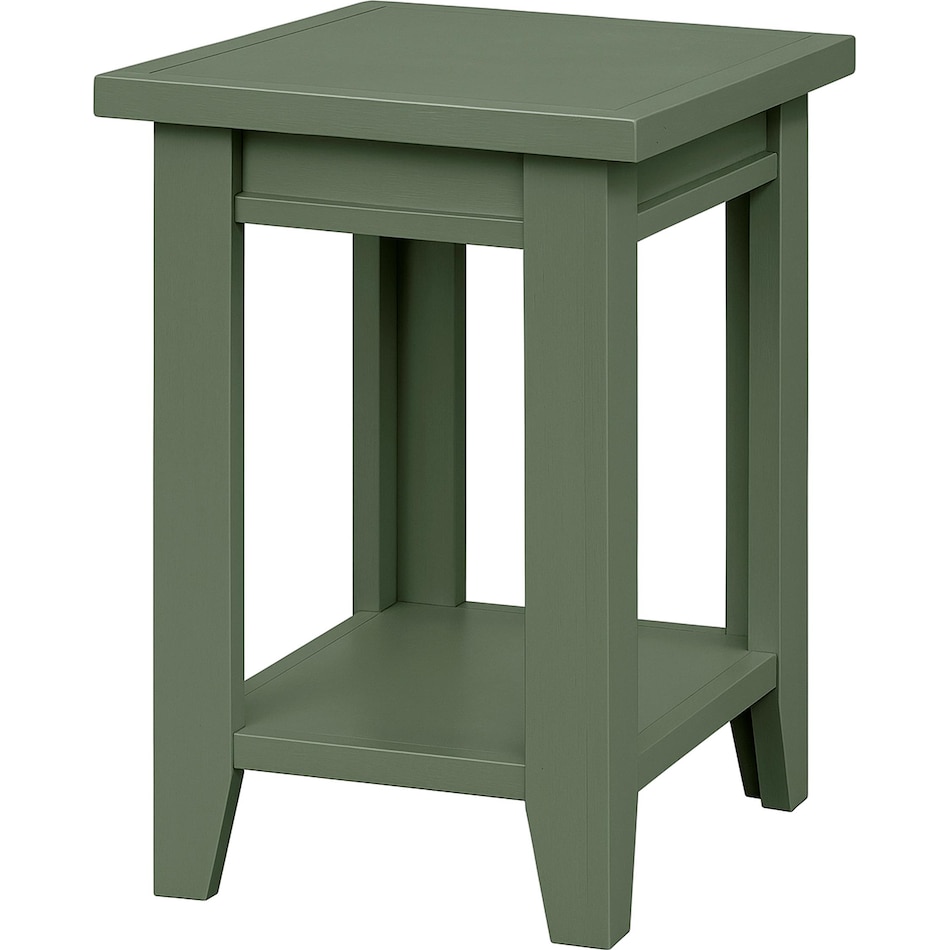 aspn green chairside table grv  