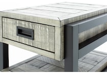 aspn grey chairside table grays  