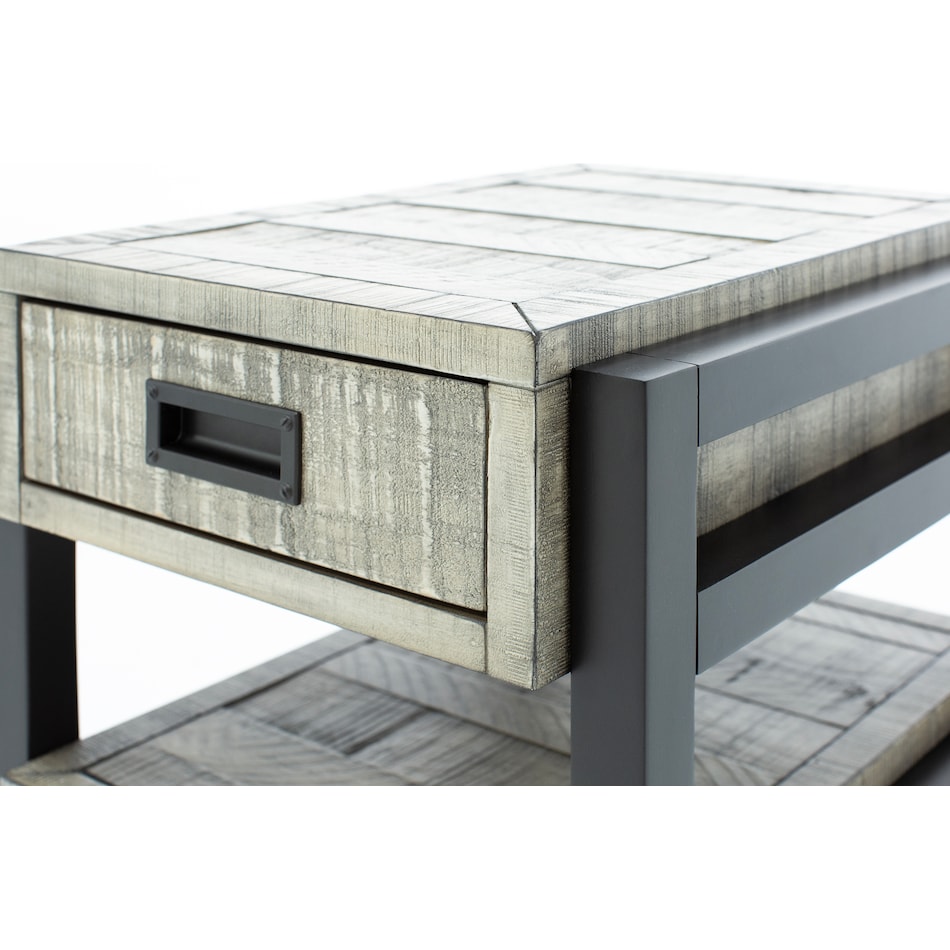 aspn grey chairside table grays  