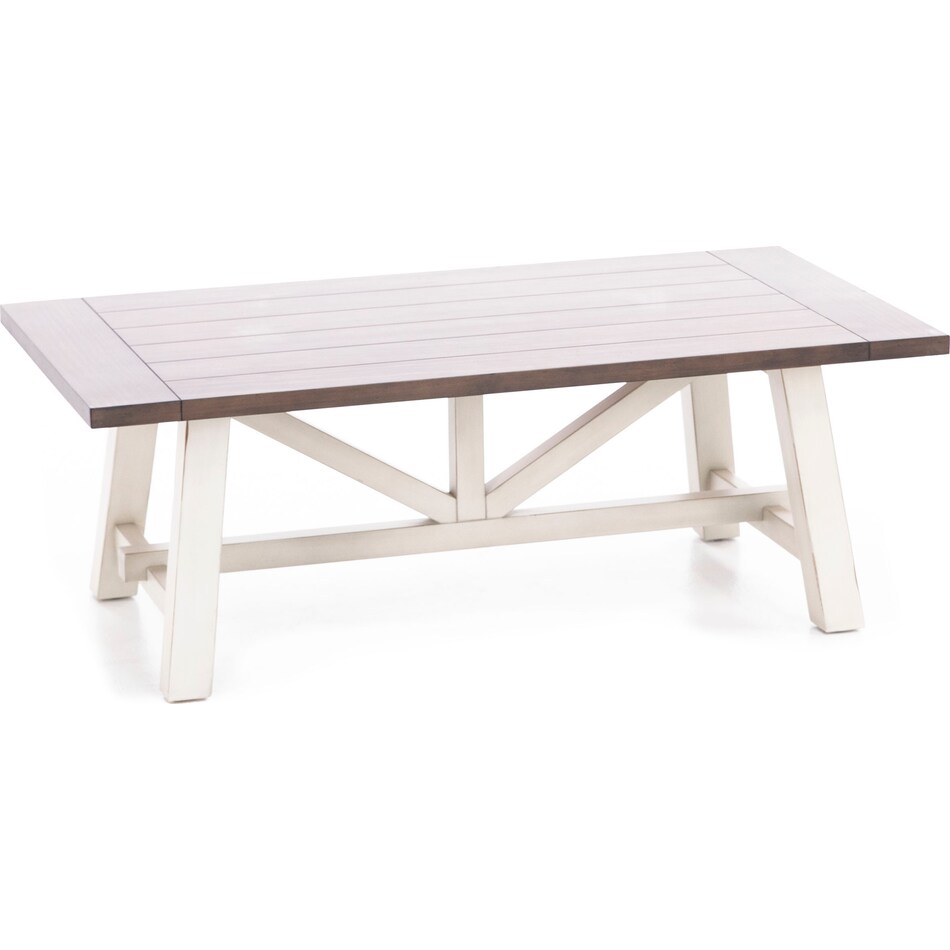 aspn white cocktail table farmh  