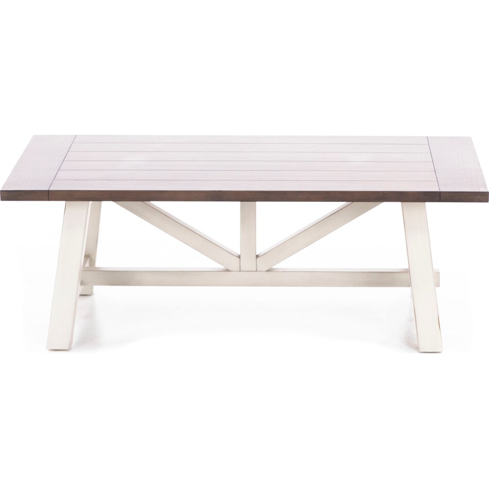 aspn white cocktail table farmh  