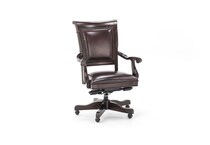 aspn wood grain desk chair   