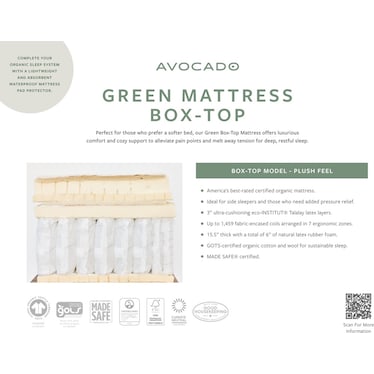 Avocado Green Box Top Plush Mattress