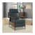 barc   roma blue gray recliner mto  