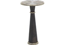 bassett furniture antique gold   finished walnut chairside table grand  