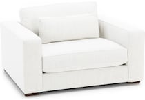 bassett furniture beige chair and a half   