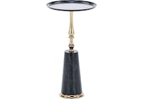 bassett furniture black deep gold chairside table grand  