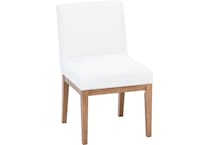 bassett furniture blonde     inch standard seat height side chair   