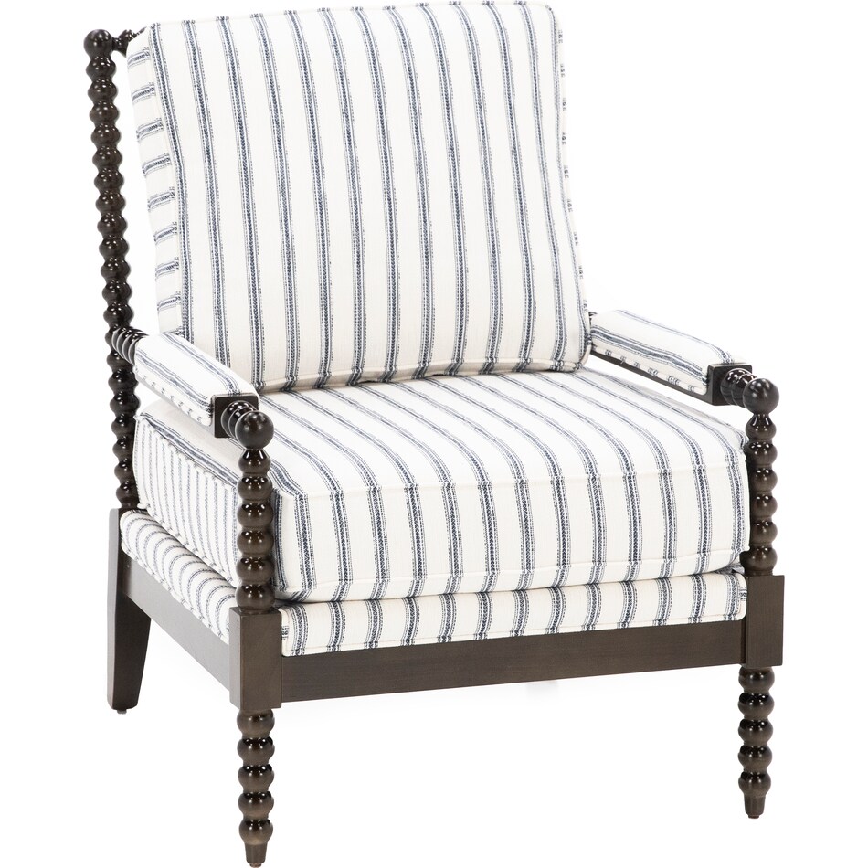 bassett furniture blue accent chair   