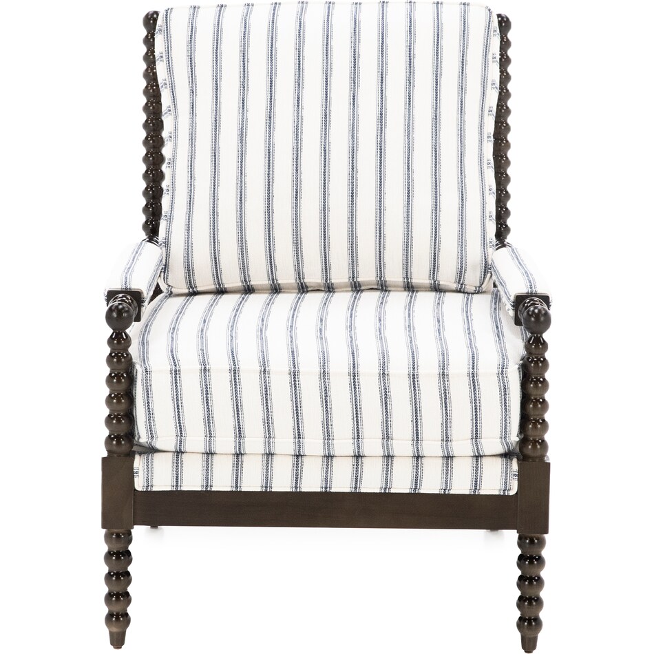 bassett furniture blue accent chair   