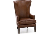 bassett furniture brown accent chair   