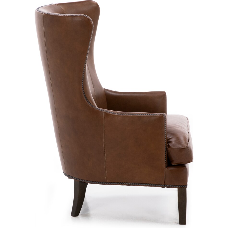 bassett furniture brown accent chair   