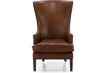 bassett furniture brown accent chair   