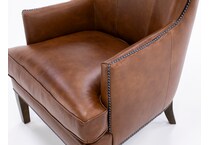 bassett furniture brown accent chair   